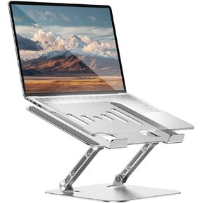 Laptop Stand Adjustable Laptop Stand for Desk Aluminum Laptop Stand Ergonomic Computer Stand Foldable Laptop Riser Portable Laptop Holder Compatible with All MacBook Notebook Laptop 10-17 Inch in Kuwait