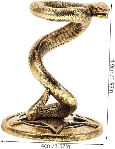 Snake Shaped Crystal Ball Display Stand Metal Holder for Glass Spheres Decorative Base for Garden Orbs Gazing Globes and Eggs Khaki Home Office Decor in Saudi Arabia