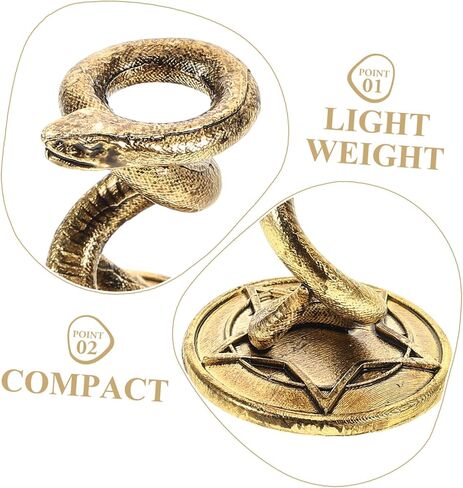 Snake Shaped Crystal Ball Display Stand Metal Holder for Glass Spheres Decorative Base for Garden Orbs Gazing Globes and Eggs Khaki Home Office Decor in Saudi Arabia