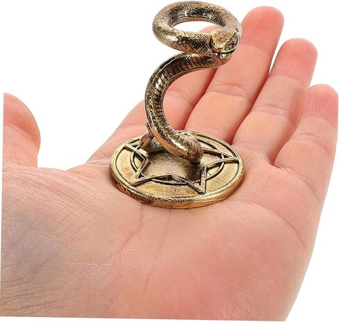 Snake Shaped Crystal Ball Display Stand Metal Holder for Glass Spheres Decorative Base for Garden Orbs Gazing Globes and Eggs Khaki Home Office Decor in Saudi Arabia