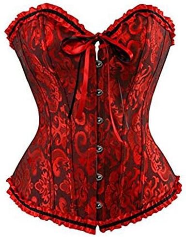 Women's Lace Up Bustier Corset Tops Adjustable Sexy Trendy Overbust Shapewear in Kuwait