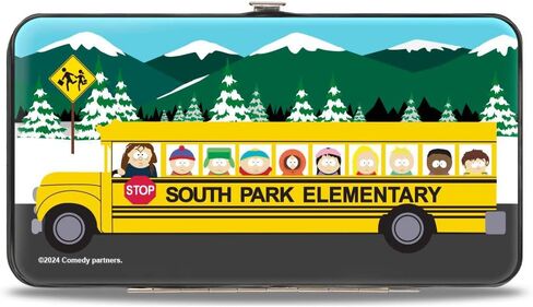 Buckle-Down Comedy Central Wallet, Hinged, South Park Elementary School Bus Group Pose Mountain Scene, Vegan Leather in Saudi Arabia