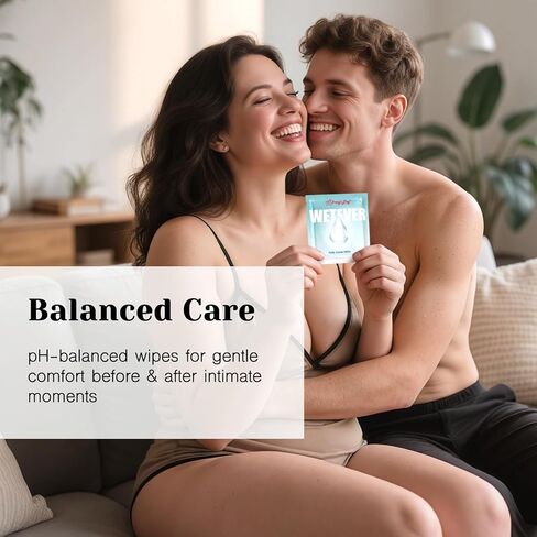 مناديل مبللة أنثوية للكلاب من تريسي، مناديل مبللة طبيعية للمنطقة الحميمة ذات درجة حموضة متوازنة للنساء والأزواج - عبوات سفر مغلفة بشكل فردي، 20 قطعة in Kuwait