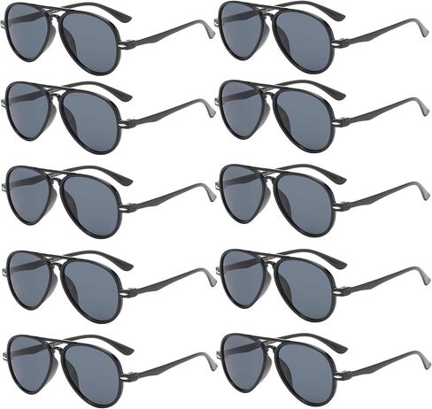 OWL 10Pcs Wholesale Bulk Kids Aviator Toddler Sunglasses UV400 Protection Mirror Lens Plastic Boys Girls Party Favors in Saudi Arabia