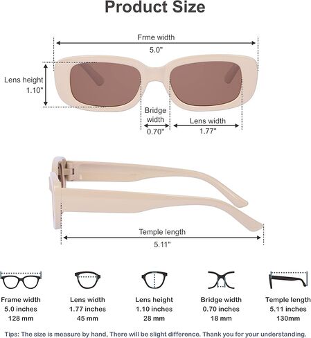 COCOSAND Kids Polarized Sunglasses Flexible Retro Rectangle Party Hipster Glasses for Teen Youth Boys Girls Age 8-12 in Saudi Arabia
