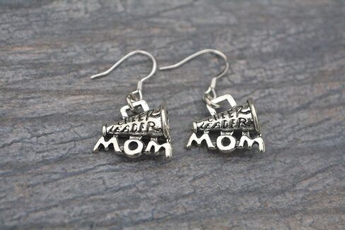 Infinity Collection - Cheer Mom Earrings - Premium Quality Dangle Earrings - Non-Tarnish Charm Jewelry Gift for Cheerleading Moms in Saudi Arabia