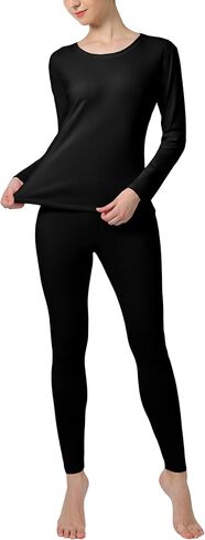 ALWAYS Womens Thermal Long John Set Soft Fleeced Base Layer Top and Bottom Inner Wear in Saudi Arabia