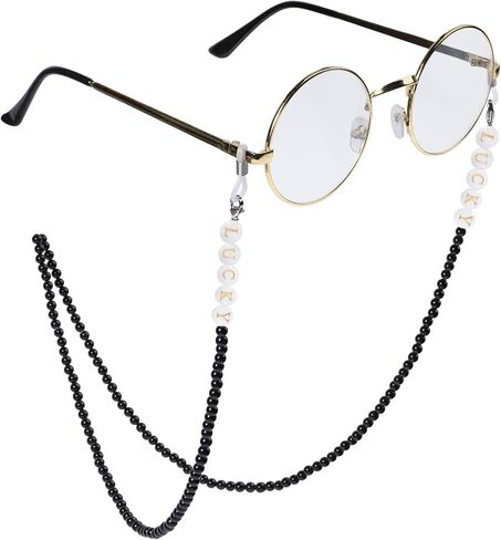 TUMBEELLUWA Crystal Beaded Eyeglass Chain Sunglasses Holders Around Neck Face Mask Chain Lanyard Glasses Straps for Women Men in Saudi Arabia