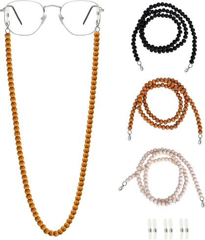 3 قطع حامل سلسلة نظارات العين حول الرقبة للنساء سلاسل النظارات للنساء نظارات النظارات حزام الحبل in Kuwait