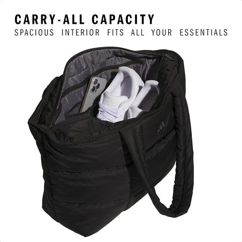 adidas Unisex Quilted Tote – Puffer Shoulder Bag in Kuwait