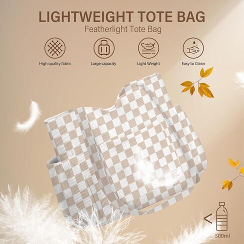 Corduroy Tote Bag for Women,Large Capacity Cute Tote Bags With 6 Pockets,Crossbody Shoulder Handbag for Work Travel Gym in Saudi Arabia
