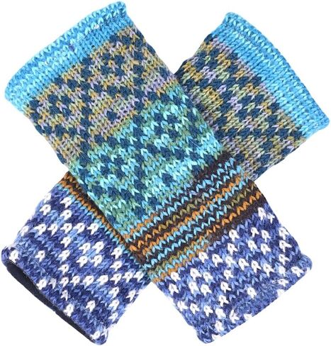 THE COLLECTION ROYAL Fingerless Hand Knitted Cozy Woolen Fingerless Mitten Gloves Handwarmer in Saudi Arabia