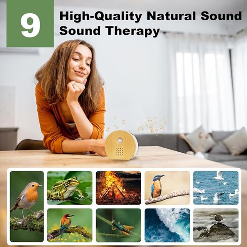 صندوق صوت زقزقة الطيور للحمامات: جهاز استشعار حركة صندوق الطيور المغردة للديكورات الداخلية - آلة صوت الطيور المغردة الطبيعية المريحة للنوم - أصفر in Kuwait