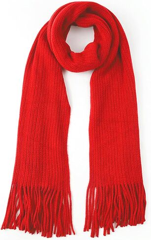 Kids Scarf for Girls Winter Warm Knit Toddler Baby Scarves Neck Warmer Tassel Scarf for Boys Girls in Saudi Arabia