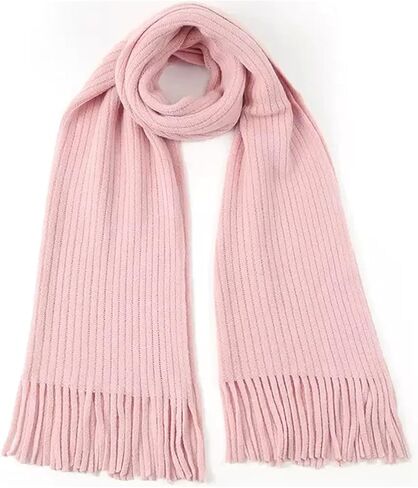 Kids Scarf for Girls Winter Warm Knit Toddler Baby Scarves Neck Warmer Tassel Scarf for Boys Girls in Saudi Arabia