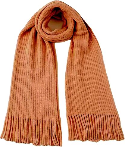 Kids Scarf for Girls Winter Warm Knit Toddler Baby Scarves Neck Warmer Tassel Scarf for Boys Girls in Saudi Arabia