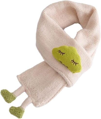 Children's Cloud Doll Knitted Scarf, Winter Warm Cross Scarf in Saudi Arabia
