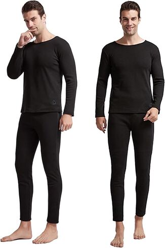 Mens Electric Heated Thermal Underwear Set Men's Winter Outdoor Sports Underwear, No Battery in Saudi Arabia