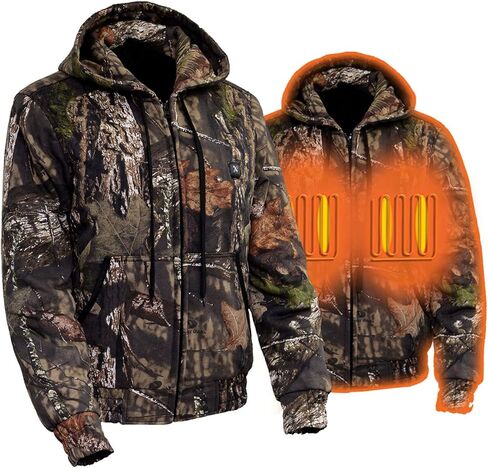 Nexgen Heat NXL2776SET Women’s Heated Zipper Camouflaged Hoodie Warming - for Winter Cold Weather Riding Outdoors in Kuwait