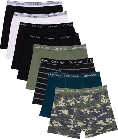 Calvin Klein Boys Modern Cotton Boxer Brief Underwear 8 Pack, Basic Camo Pack, X-Large in Saudi Arabia