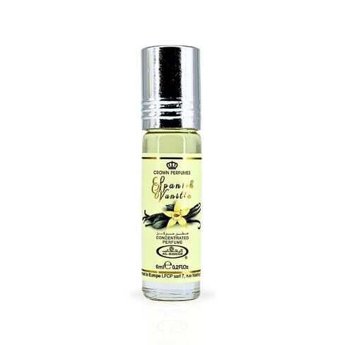 زيت عطر الفانيليا الإسبانية من الرحاب 6 مل (0.2 أونصة) - زيوت عربية للنساء - زيت مركز طويل الأمد - عطر نسائي فاخر ناعم وحلو للحصول على لمسة أنيقة in Kuwait