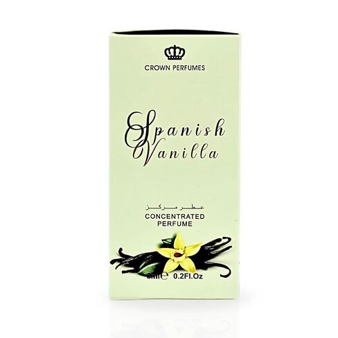 زيت عطر الفانيليا الإسبانية من الرحاب 6 مل (0.2 أونصة) - زيوت عربية للنساء - زيت مركز طويل الأمد - عطر نسائي فاخر ناعم وحلو للحصول على لمسة أنيقة in Kuwait