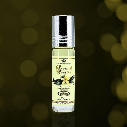 زيت عطر الفانيليا الإسبانية من الرحاب 6 مل (0.2 أونصة) - زيوت عربية للنساء - زيت مركز طويل الأمد - عطر نسائي فاخر ناعم وحلو للحصول على لمسة أنيقة in Kuwait