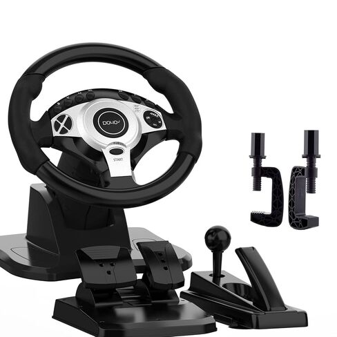 DOYO PC Gaming Steering Wheel Pedal Set in Kuwait