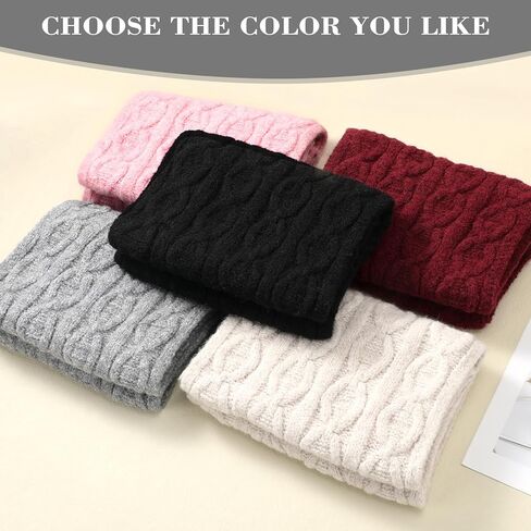 وشاح للنساء للشتاء - وشاح شتوي سميك دافئ للنساء يلتف مكتنزة in Kuwait