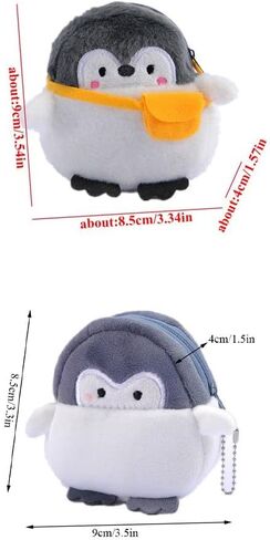Korean Money Bag Cute Elegant Card Holder For Girls Plush Multifunctional Mini Zipper Purse Wallets(B) in Saudi Arabia