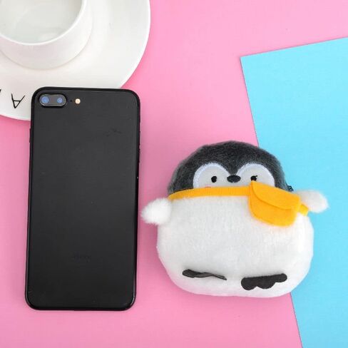 Korean Money Bag Cute Elegant Card Holder For Girls Plush Multifunctional Mini Zipper Purse Wallets(B) in Saudi Arabia