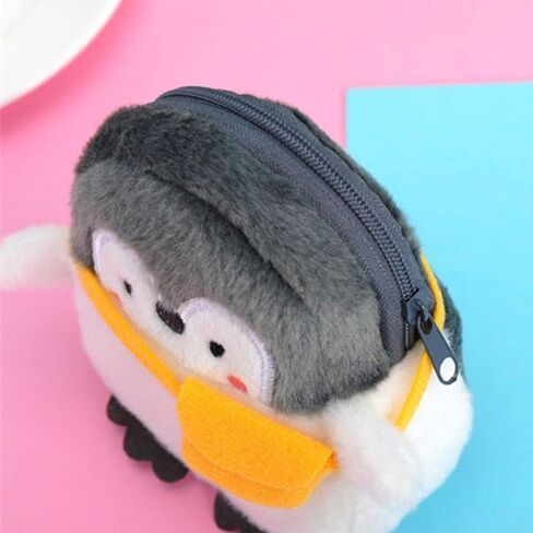 Korean Money Bag Cute Elegant Card Holder For Girls Plush Multifunctional Mini Zipper Purse Wallets(B) in Saudi Arabia