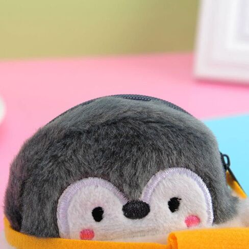 Korean Money Bag Cute Elegant Card Holder For Girls Plush Multifunctional Mini Zipper Purse Wallets(B) in Saudi Arabia