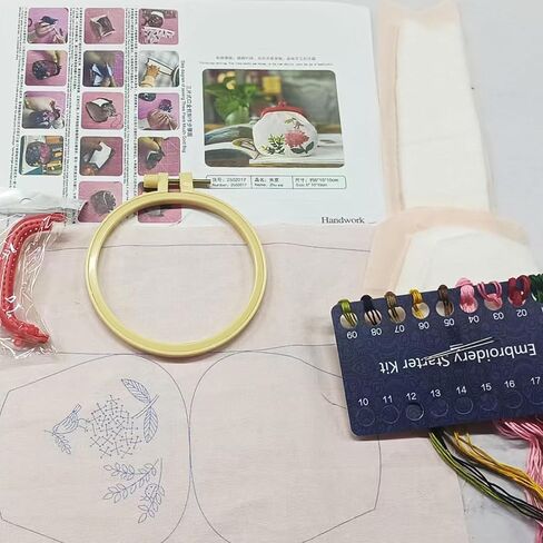 Embroidered Coin Purse for Women - Small Handcrafted Floral Design Change Pouch - Mini Wallet for Coins, Cards, and Essentials - Summer in Saudi Arabia