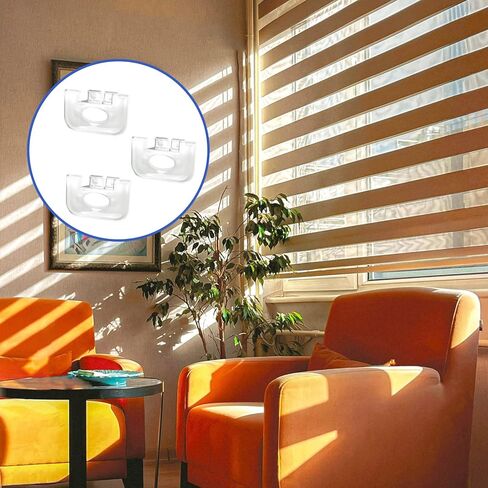 3pcs Cordless Honeycomb Shade Lift Handles, 3/4" Pleat Cellular Shade Pull Down Replacement Handles Compatible with Graber Bali Cordless Mini Blinds and Cellular Shades Window Accessories(Transparent) in Saudi Arabia