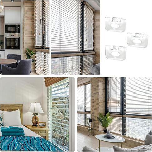 3pcs Cordless Honeycomb Shade Lift Handles, 3/4" Pleat Cellular Shade Pull Down Replacement Handles Compatible with Graber Bali Cordless Mini Blinds and Cellular Shades Window Accessories(Transparent) in Saudi Arabia