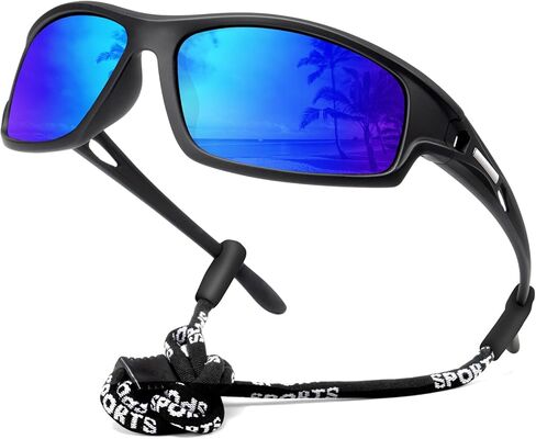 NSSIW Polarized Sunglasses-for-Men-Women Sports Mens-Sunglasses: Wrap Around Sun Glasses UV400 Running Fishing Golf 3 Packs in Kuwait