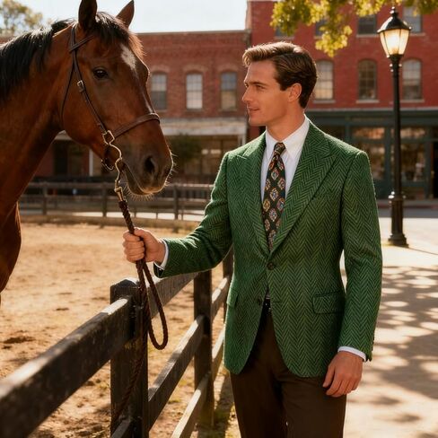 Vintage Mens Tweed Blazer Retro Wool Blend Suit Jackets Herringbone Two Button Sport Coat Prom Business Casual Wedding in Saudi Arabia