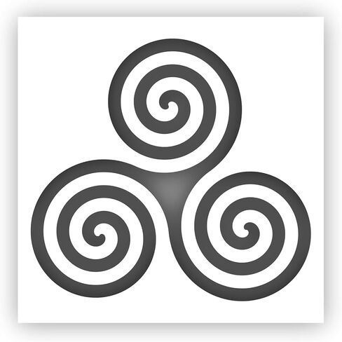 Celtic Spiral Stencil - Choose a Size (6"x6") - Laser-Cut Reusable Plastic in Saudi Arabia