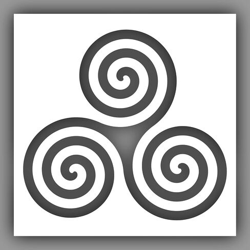 Celtic Spiral Stencil - Choose a Size (6"x6") - Laser-Cut Reusable Plastic in Saudi Arabia