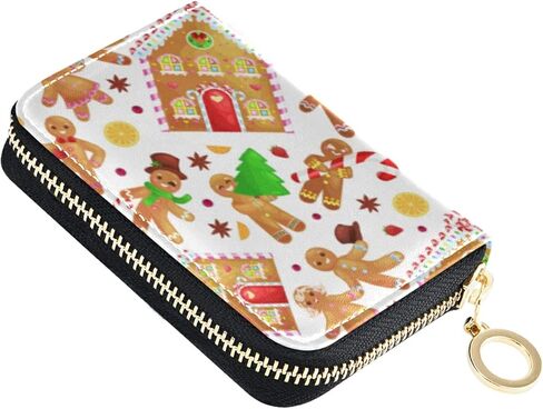 Red Baseball Stitches Softball Laces on WhiteGrey Credit Card Coin wallet, RFID Blocking Compact Women Leather Card Holder, Key Change Organizer, Zipper Purse Clutch Pouch in Saudi Arabia