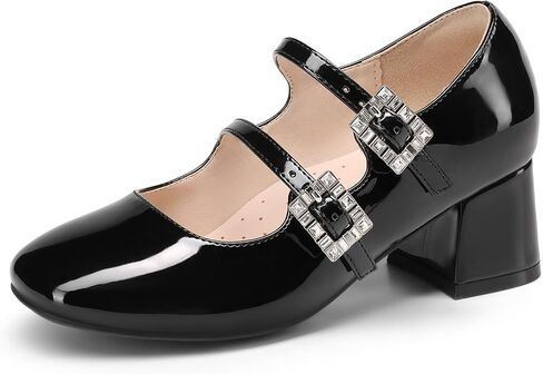 DREAM PAIRS Girls Dress Shoes Mary Jane Double Straps High Heel Easter Wedding Party Church Princess Communion Pumps for Little/Big Kids in Saudi Arabia