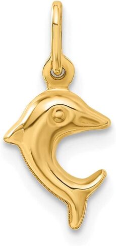 FJC Finejewelers 10 kt Yellow Gold Dolphin Charm 16 x 7 mm in Saudi Arabia