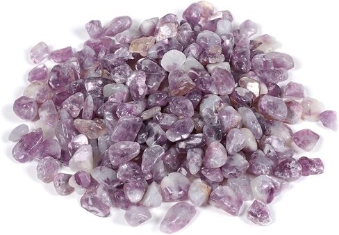 Justinstones 100 Grams Small Lepidolite Lithium Mica Tumbled Chips Polished Crushed Stone Crystal Healing Embellishments in Saudi Arabia
