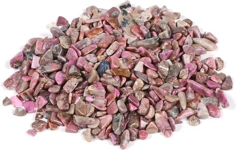 Justinstones 100 Grams Small Lepidolite Lithium Mica Tumbled Chips Polished Crushed Stone Crystal Healing Embellishments in Saudi Arabia