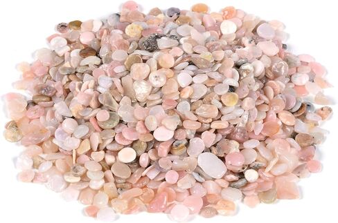 Justinstones 100 Grams Small Lepidolite Lithium Mica Tumbled Chips Polished Crushed Stone Crystal Healing Embellishments in Saudi Arabia