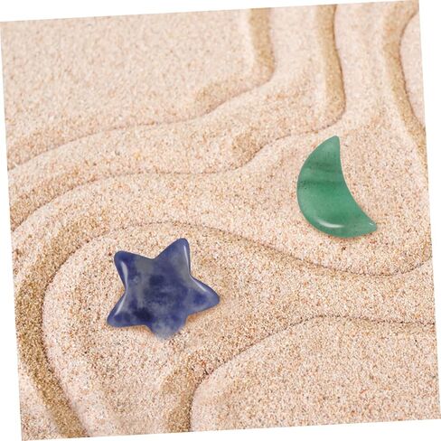 20Pcs Decorative Crystal Stones Small Star and Mushroom Shapes for Divination Home Decor and Jewelry Making in Saudi Arabia