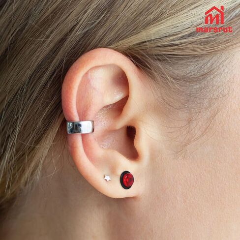 50pcs Ear Stretching Kit, Ear Gauges, Acrylic Plugs, Tapers, Round Silicone Tunnels for Women Men, 14G-00G Earring Expander, Starter Lightweight Body Piercing Jewelry Gauging Set (Random Size & Color) in Saudi Arabia