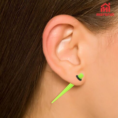 50pcs Ear Stretching Kit, Ear Gauges, Acrylic Plugs, Tapers, Round Silicone Tunnels for Women Men, 14G-00G Earring Expander, Starter Lightweight Body Piercing Jewelry Gauging Set (Random Size & Color) in Saudi Arabia