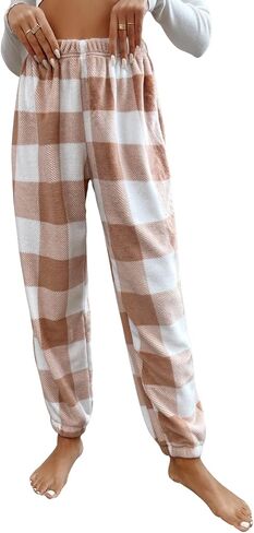 سراويل بيجامة نسائية من Verdusa بطبعات منقوشة بنقشة الجاموس وملابس نوم in Kuwait